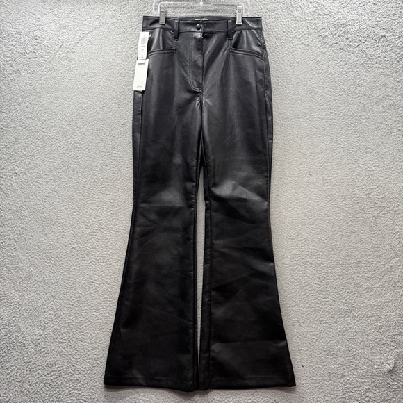 Wilfred Pants - Wilfred Beatrix Faux Leather Pants Black Flare Leg Bootcut High Rise Waist NWT